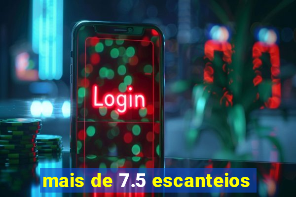 mais de 7.5 escanteios