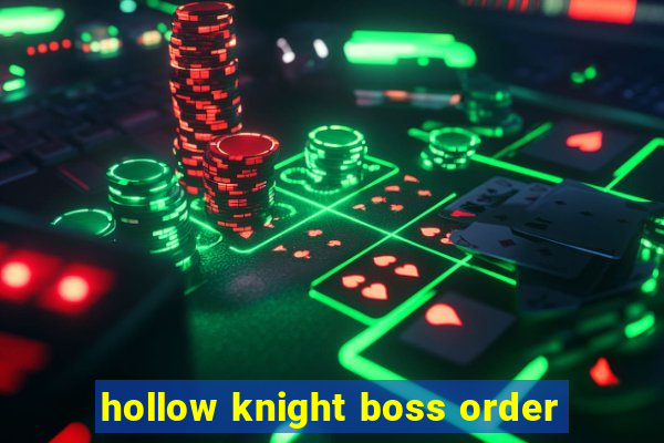hollow knight boss order