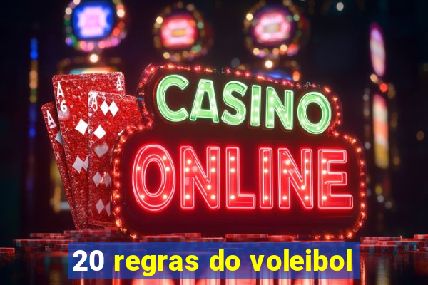 20 regras do voleibol