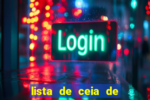 lista de ceia de natal completa