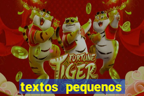 textos pequenos para alfabetizar