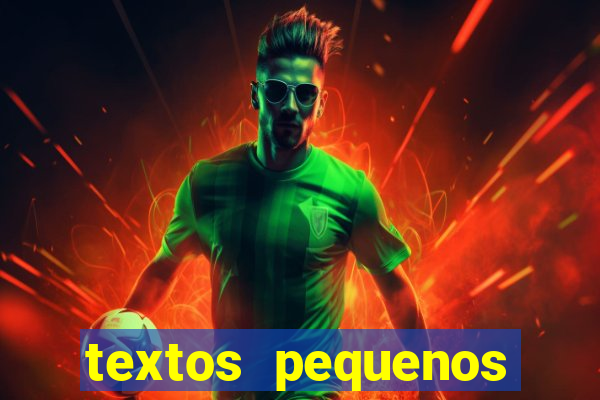 textos pequenos para alfabetizar
