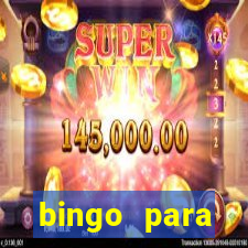 bingo para despedida de solteira para imprimir
