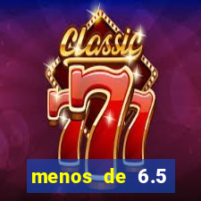 menos de 6.5 escanteios o que significa