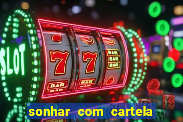sonhar com cartela de bingo