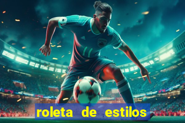 roleta de estilos de roupas