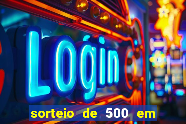 sorteio de 500 em cash toda segunda feira novibet como funciona