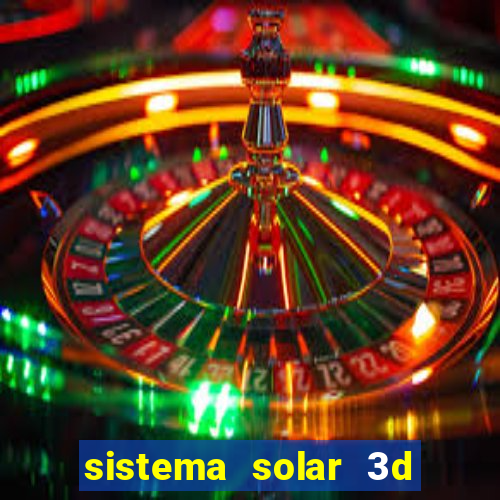 sistema solar 3d em movimento