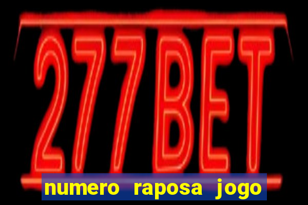 numero raposa jogo do bicho