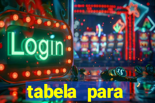 tabela para misturar cores