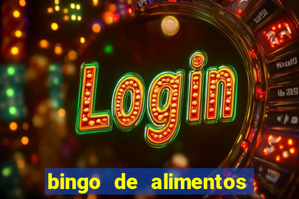bingo de alimentos saludables para imprimir