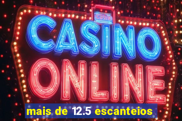 mais de 12.5 escanteios